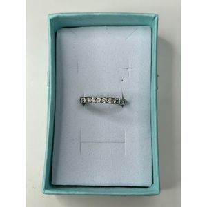 Cubic Zirconia 925 Sterling Silver Kiera Stackable Ring Size 8